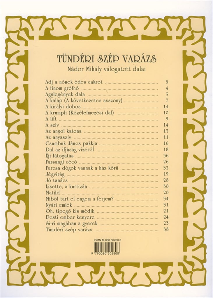 Tünderi szep varazs Nador Mihaly valogatott dala